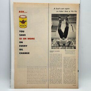 Vintage 1970s Pennzoil & Tampax LIFE Magazine Print Ads